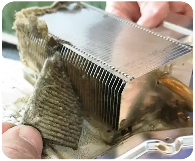 Blocked PS4 APU Heatsink